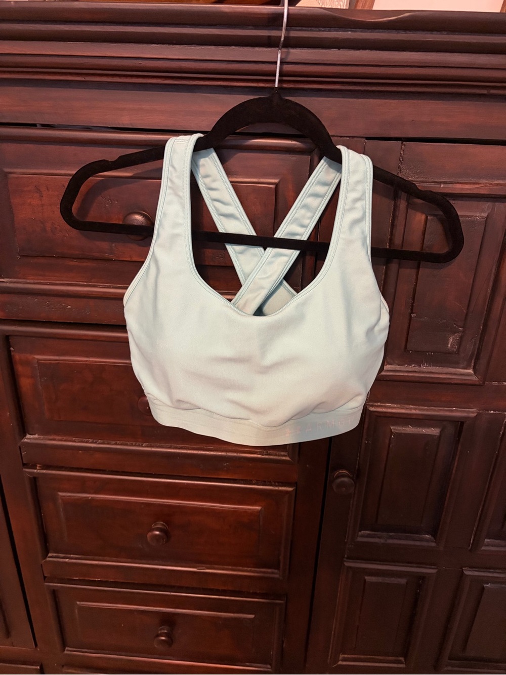 Under Armour Women's Mid Crossback Sports Bra XXL- light Teal